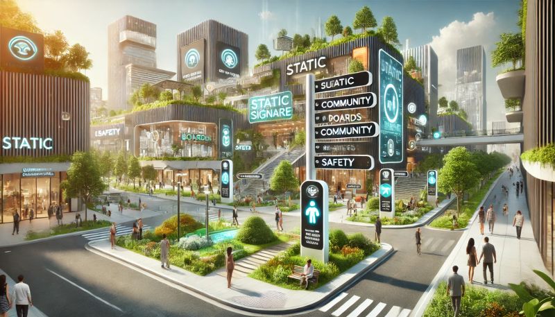 Static Signage: Revolutionizing Cities and Transforming Modern Urban Spaces